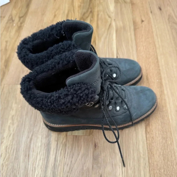 Cole Haan Zero Grand Explorer Black Leather Boots - Picture 5 of 5